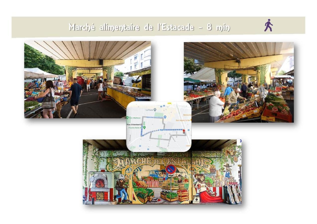 Le 62 - Spacieux T2 Avec Jardin, Parking & Tramway Γκρενόμπλ Εξωτερικό φωτογραφία