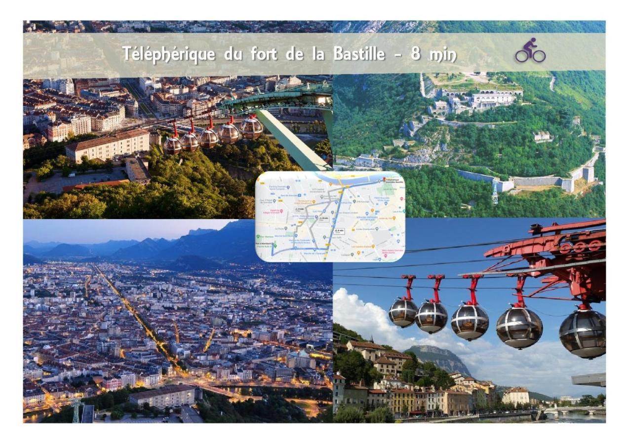 Le 62 - Spacieux T2 Avec Jardin, Parking & Tramway Γκρενόμπλ Εξωτερικό φωτογραφία